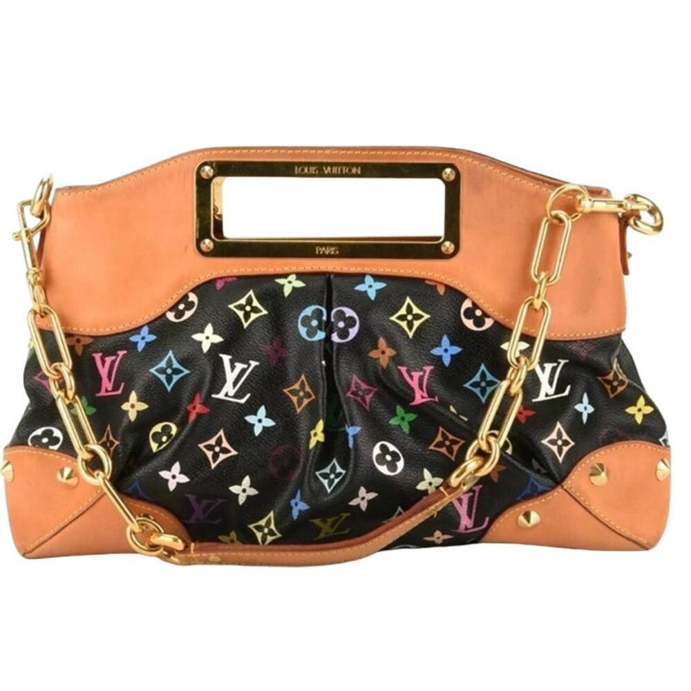 💎✨BEAUTIFUL✨💎Authentic Louis Vuitton Judy GM Monogram Multicolor Black